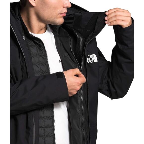 NWT THE NORTH FACE ThermoBall Eco Snow Triclimate Jacket - Men's TNF Black, XXL - Picture 5 of 7